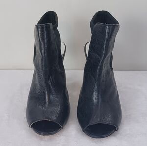 MICHAEL Michael Kors Leather Open Toe Stiletto Sandals